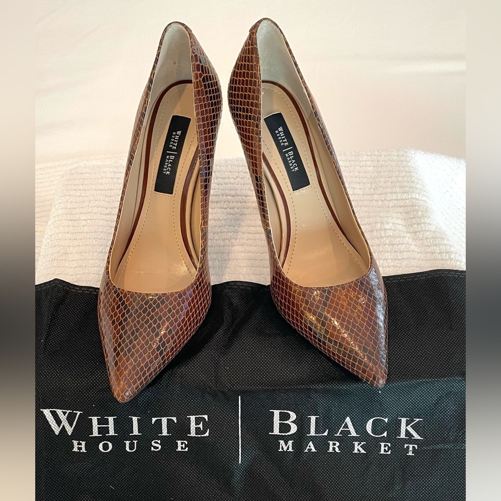 White House Black Market Heels, “Olivia Whisky”, Size 6